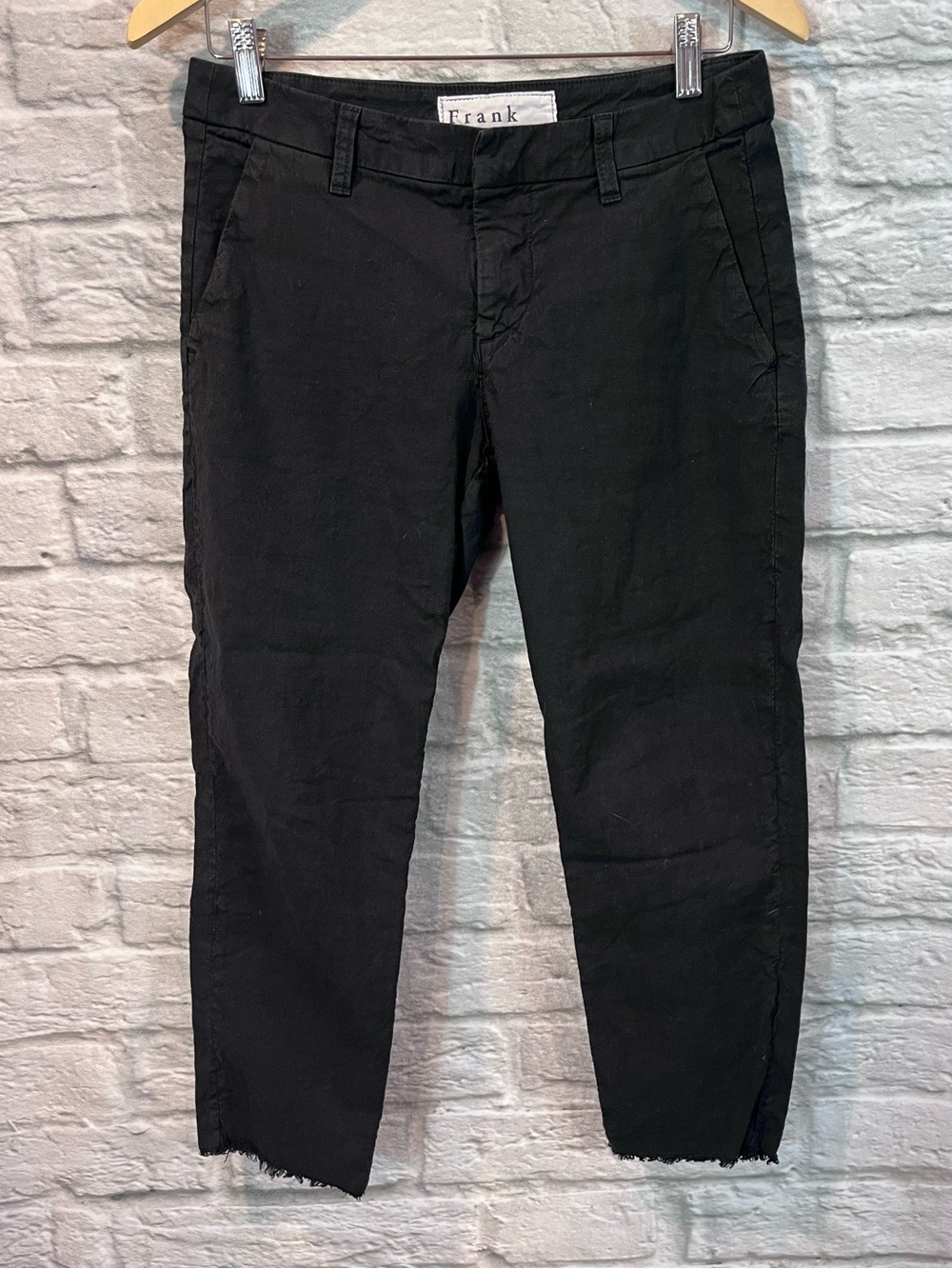 Frank & Eileen Wicklow Italian Chino Black Pants Size 2 - Picture 4 of 11